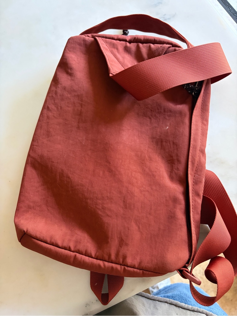 The North Face Men's Rust Red Sling Bag - Picture 4 of 6